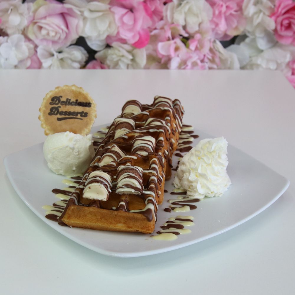 kinder white waffle