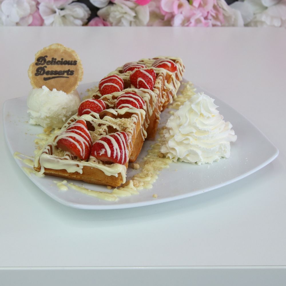 strawberry waffle