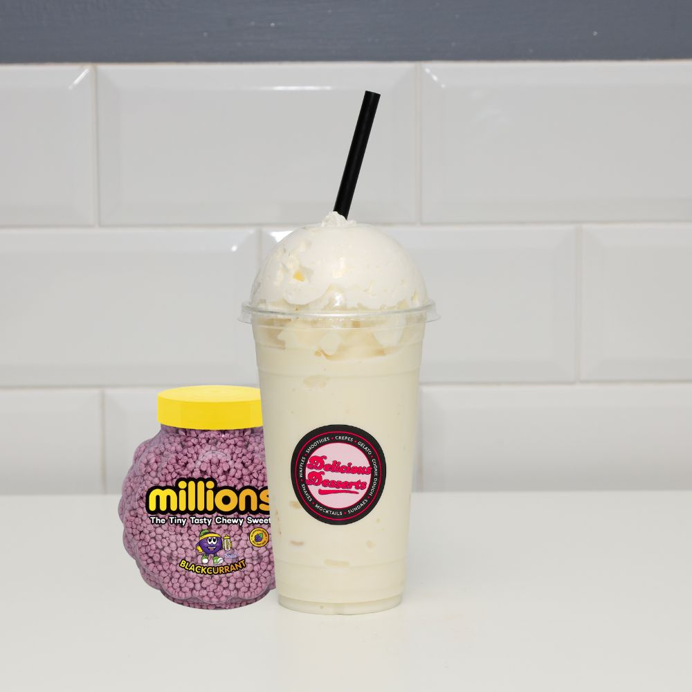 Blackcurrant milkshake
